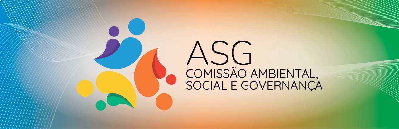 Banner horizontal ASG COMMISSÃO AMBIENTAL, SOCIAL E GOVERNANÇA