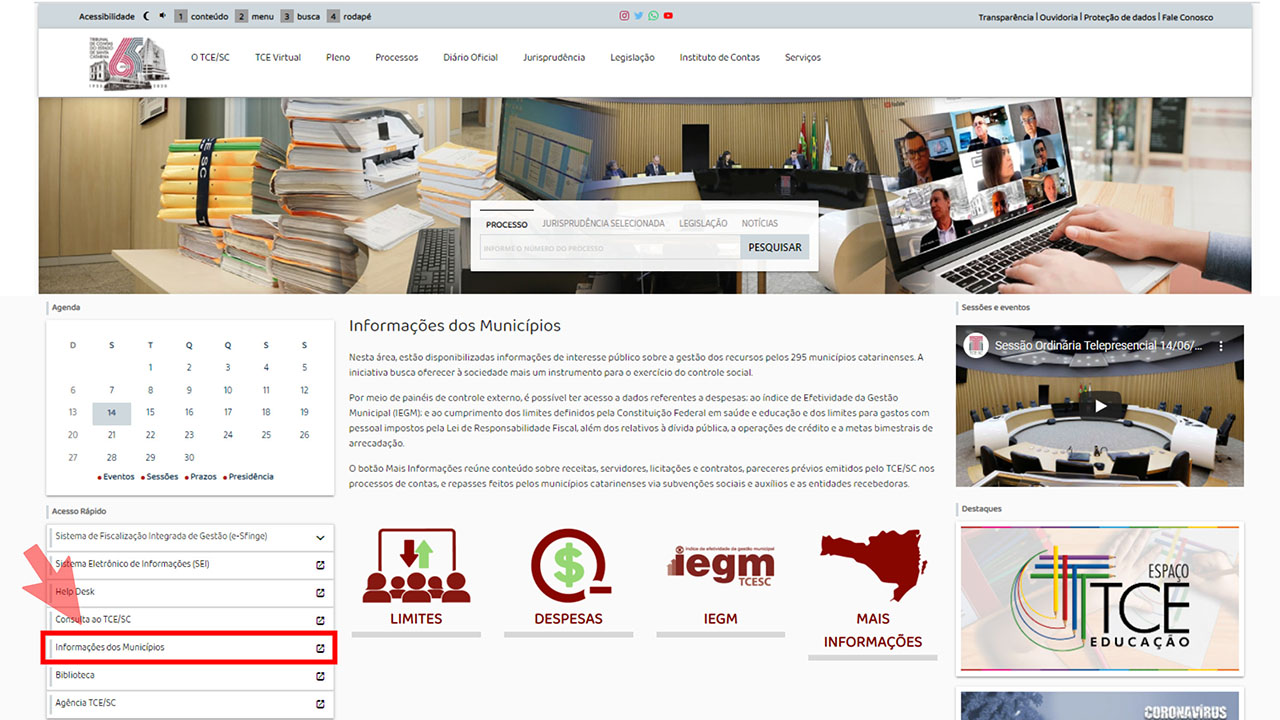 TCE/SC reformula espaço “Informações dos Municípios” e disponibiliza painéis intuitivos em favor do controle social