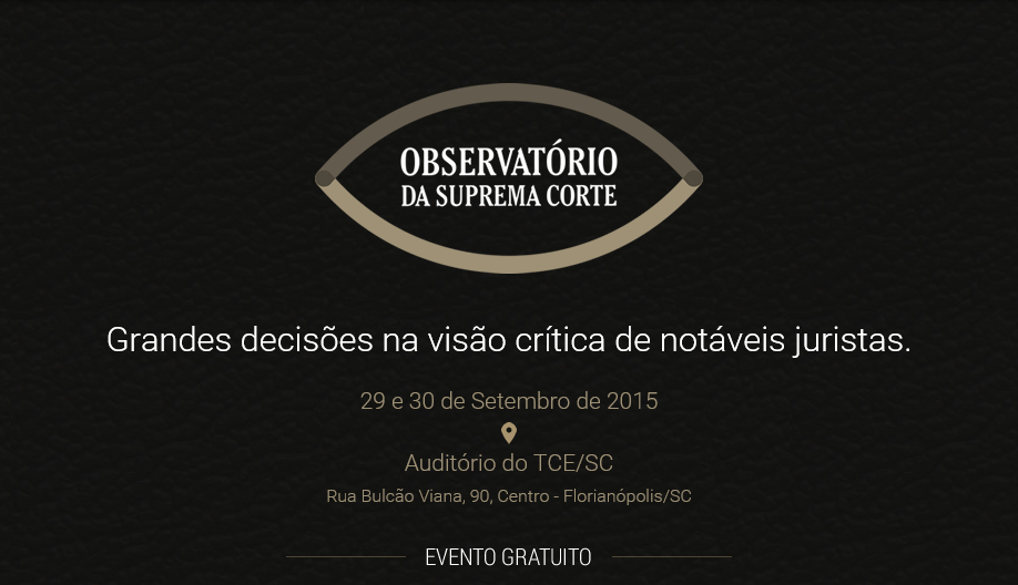 TCE/SC apóia evento sobre direito constitucional