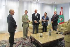 Fontes faz visita protocolar ao presidente do TJ/SC