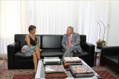 Fontes recebe visita da presidente da ASTC