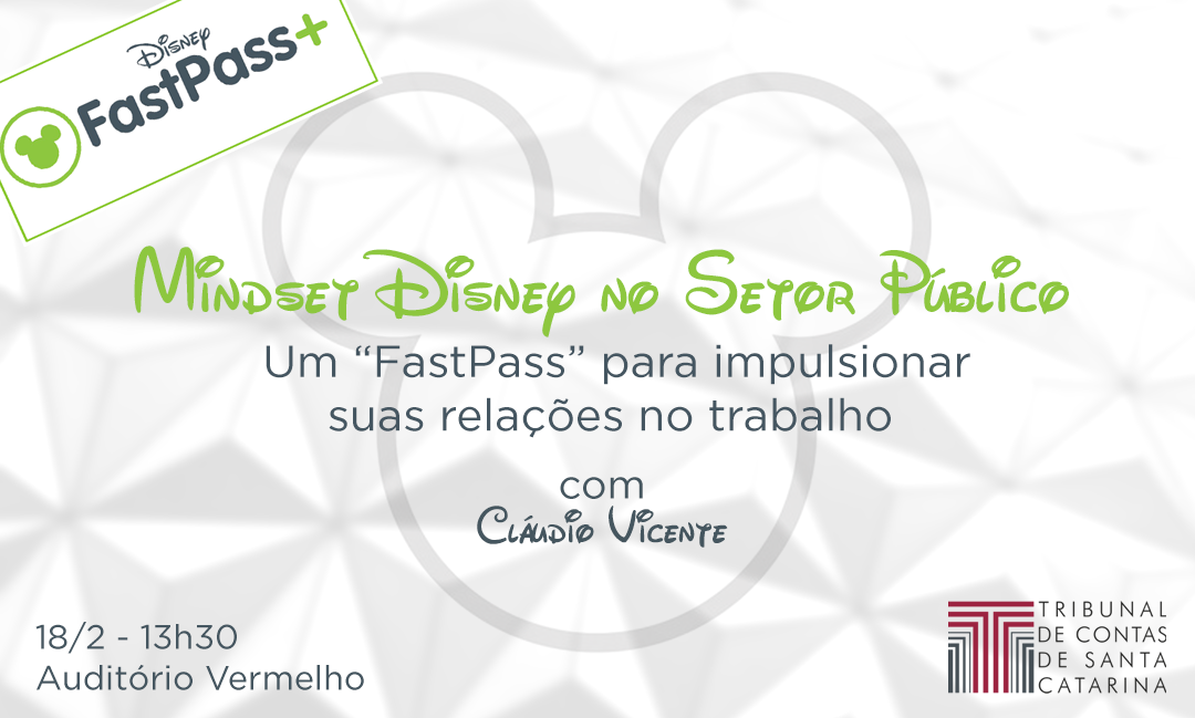 InovaTCE promove palestra sobre como modelo de gestão da Disney pode inspirar um serviço público de excelência | Tribunal de Contas SC InovaTCE promove palestra sobre como modelo de gestão da Disney pode inspirar um serviço público de excelência | Tribunal de Contas SC