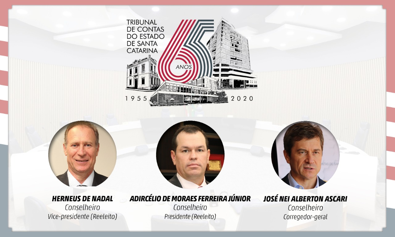 Cerimônia de posse de nova diretoria do TCE/SC será nesta segunda-feira (1/2)