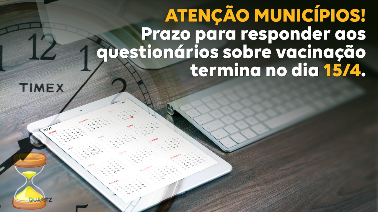 TCE/SC alerta sobre prazo limite para o envio das respostas sobre ações na vacinação contra a Covid-19