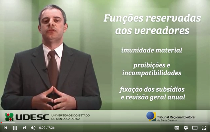 videoaula em curso para formação de candidatos a vereador