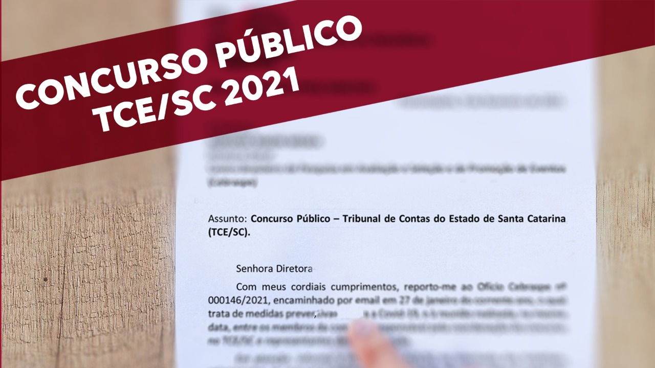 TCE/SC retoma medidas para realização de concurso público