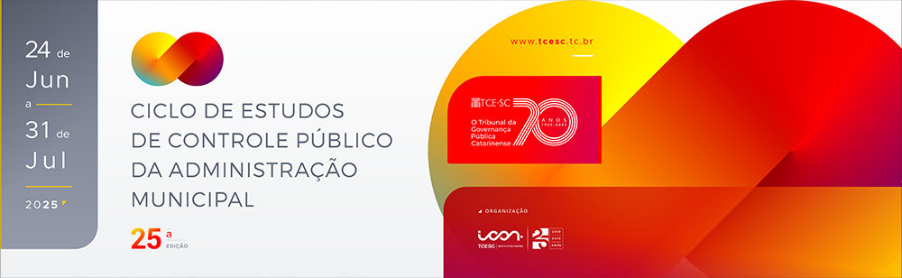 Banner do XXV Ciclo de Estudos de Controle Público da Administração Municipal