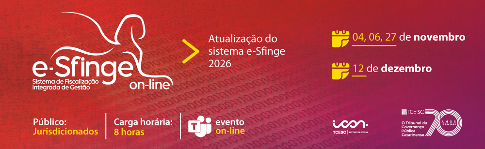 Banner capacitação e-sfinge