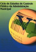 Banner vertical em degradê azul (abaixo) e verde (acima). Acima, o título Ciclo de Estudos de Controle Público da Administração Municipal em fonte preta. Na lateral direita, ao centro, um círculo amarelo com a logomarca do TCE/SC, em marca d’água. À frente, desenho do mapa do estado de Santa Catarina em verde e, à frente do mapa, o número 6 em algarismo romano e em fonte azul-escuro. Abaixo, um texto com breve descrição sobre as temáticas do evento. 