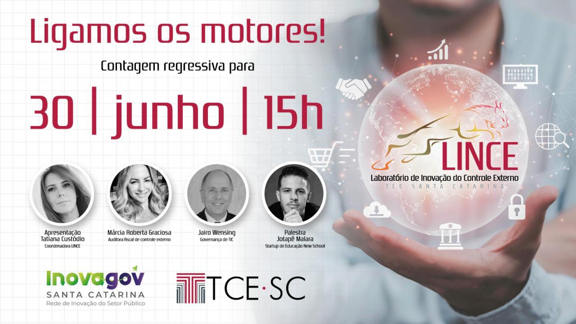 Em evento para servidores e sociedade, TCE/SC apresenta Laboratório de Inovação do Controle Externo (Lince) em 30/6