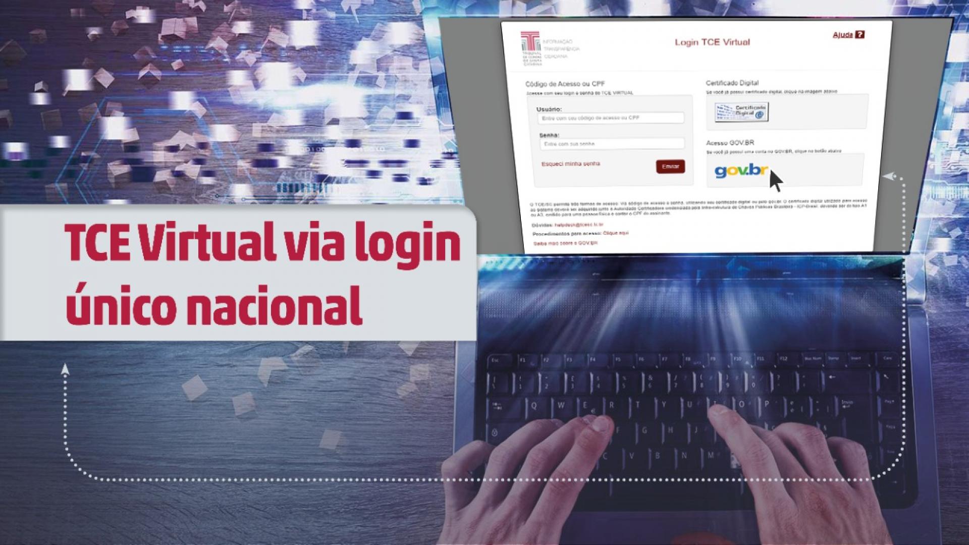 A partir desta sexta-feira, acesso ao TCE Virtual pode ser feito também via login único nacional (gov.br)