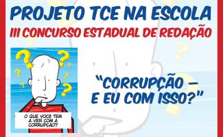 Concurso de redação do TCE/SC busca estimular debate sobre a corrupção entre alunos do 1º ano do ensino médio da rede pública estadual