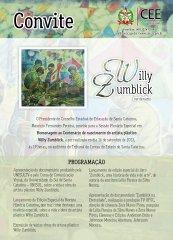 Conselho Estadual de Educação homenageia, no TCE/SC, o centenário do pintor Willy Zumblick