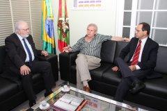 Parcerias e visita de representantes de Cabo Verde foram assuntos discutidos pelos dirigentes do TCE/SC e do MPSC