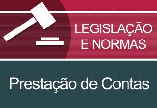 banner LEGISLAÇÃO E NORMAS - prestação de contas