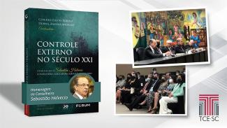 Livro em homenagem ao conselheiro aposentado Sebastião Helvecio, do TCE/MG, traz texto do presidente do TCE/SC 