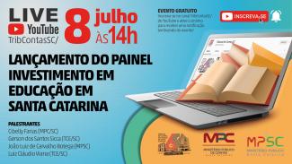 Painel Investimento em Educação será tema de live transmitida pelo TCE/SC 