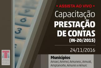 BANNER CAPACITAÇÃO PRESTACAO DE CONTAS Ao VIVO