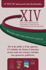 XIV Ciclo do TCE/SC difunde melhores práticas no uso de recursos públicos para gestores dos municípios e do Terceiro Setor do Sul do Estado