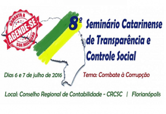 Banner 8º Seminário Catarinense de Transparência e Controle Social