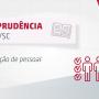 Imagem em tons cinza e vermelho mostra o contorno de três pessoas à direita. À esquerda, em destaque ao lado do logotipo do TCE/SC, a palavra "Jurisprudência". Abaixo dela a expressão "Contratação de Pessoal!